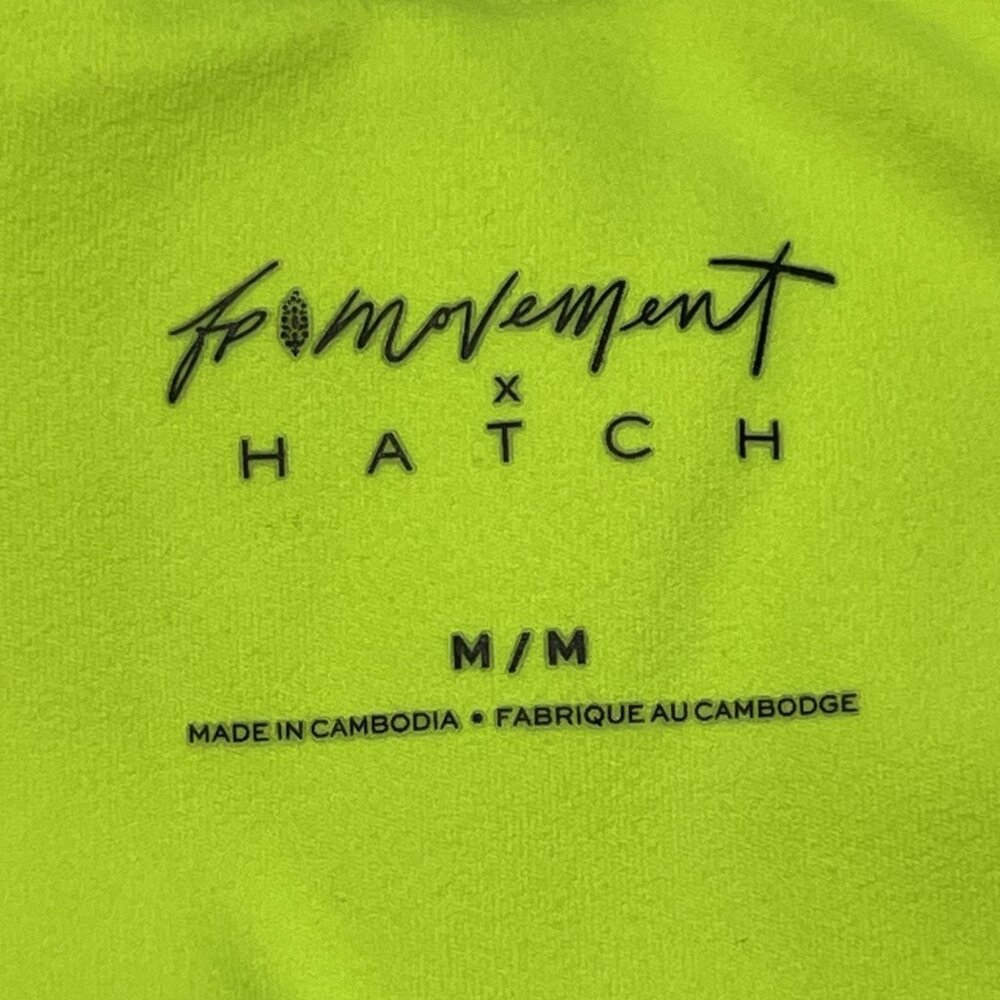 NWT $68 Free People X Hatch Maternity Square Neck Bra Size Medium Neon Yellow - Picture 10 of 15